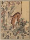 Nanpin School (After Shen Quan) Edo Period, 12 Ink and Color Silk Panels of Auspicious Animals