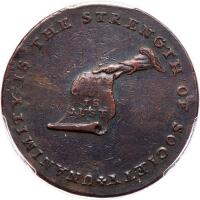 (1794) Kentucky Cent with Lancaster Edge PCGS XF Detail Cleaned