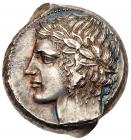 Sicily, Leontini. AR Tetradrachm (17.38 g), 430-420 BC EF