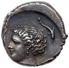 Sicily, Panormos. AR Tetradrachm (16.87g), ca. 360-340 BC EF - 2