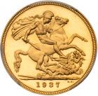 Great Britain. George VI (1936-52), gold Proof Sovereign, 1937 - 2