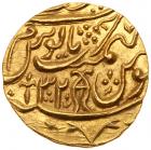 India, Awadh, Gold Mohur in the name of Shah Alam II, Najibabad, AH (12)06, year 32 - 2