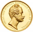 Sweden, Oscar I (1844-1859), gold Medal (15 Ducats), undated