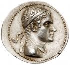Baktrian Kingdom. Agathokles. Silver Tetradrachm (16.55 g), ca. 185-170 BC Choic