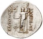 Baktrian Kingdom. Agathokles. Silver Tetradrachm (16.55 g), ca. 185-170 BC Choic - 2