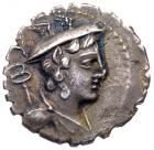 C. Mamilius C.f. Limetanus. Silver Denarius (3.74 g), 82 BC Choice VF