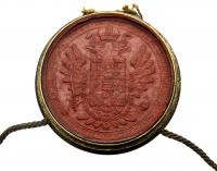 Imperial Seal of the Emperor Franz I / Ferenc for the Kingdom of Hungary.