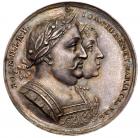 On the Visit of the King and Queen to Danzig, August 1 1677. Silver Medal, 34mm. 19.34g. By Johann HÃ¶hn.