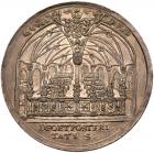 Founding of the Mary Magdalene Library in Wroclaw/Breslau, 1644. Silver Medal, 41mm. 23.78g. By Hans Rieger the Elder.