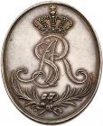 Virtuti Militari Medal, 1792. Silver. Oval, 42.5 x 34mm. 19th Century restrike.