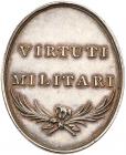 Virtuti Militari Medal, 1792. Silver. Oval, 42.5 x 34mm. 19th Century restrike. - 2