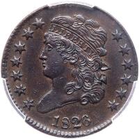 Pair of PCGS Details Half Cents, 1826 & 1850
