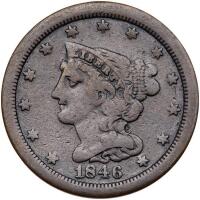 1846 Proof Original Breen 1-A R6 NGC graded PF 15 BN