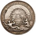 Medal. Silver. 45.6 mm. By Philipp Heinrich Muller. Capture of Elbing, 1710. - 2