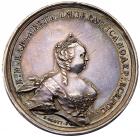 Medal. Silver. 41.5 mm. By B. Scott. On the Death of Empress Elizabeth, 1761.