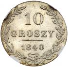 10 Groszy 1840 MW. Warsaw. Bit 1182. - 2