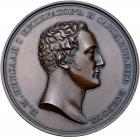 Medal. Bronze. 64.7 mm. By V. Alexeev and I. Lavretsov. On the Coronation of Nicholas I, 1826.