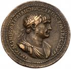 Italian States: Rome. Paduan medal of Trajan (98-117) VF