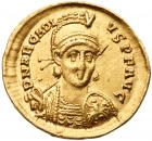 Arcadius. Gold Solidus (4.34 g), AD 383-408 Choice VF