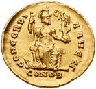 Arcadius. Gold Solidus (4.34 g), AD 383-408 Choice VF - 2