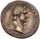 Domitian. AE Dupondius (11.23 g), AD 81-96 VF