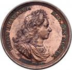 Medal. Bronze. 44.5 mm. By P. Mescheryakov. On the Death of Emperor Peter II, 1730.