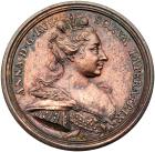 Medal. Bronze. 44.5 mm. By N. Prokofiev. Liberation of Ochakov, 1737.