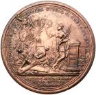 Medal. Bronze. 44.5 mm. By N. Prokofiev. Liberation of Ochakov, 1737. - 2