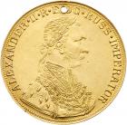 GOLD Coinage in the name of Alexander II. 4 Ducat 1875 SKo.