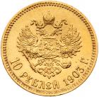 10 Roubles 1903 AP. GOLD. - 2