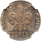 Italian States: Tuscany. Florino, 1844 NGC MS65 - 2