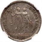 Italian States: Genoa (As the Ligurian Republic). Lira, 1798/1 NGC MS64 - 2