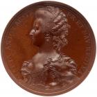 France. Death of Marie Antoninette Medal, 1793 NGC MS65 BR