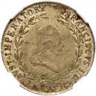 Austria. 20 Kreuzer, 1819-M NGC AU55