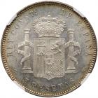 Spain. 5 Pesetas, 1898(98) SGV NGC MS64 - 2