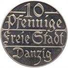 Poland: Danzig. Proof 10 Pfennig, 1923 PCGS PF64 CAM