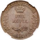 Italian Colonies: Somalia. Rupia, 1914-R NGC MS61 - 2