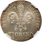 Italian States: Tuscany. Florino, 1847 NGC MS64 - 2