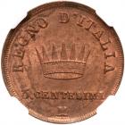 Italian States: Kingdom of Italy. 3 Centesimi, 1813- M NGC MS64 RB - 2