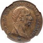 Italian States: Lombardy-Venetia. Lira, 1823-M NGC AU58