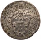 Italian States: Papal/Roman States. Testone, 1707 NGC MS65