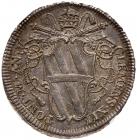 Italian States: Papal/Roman States. Testone, 1735 NGC MS65