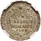 Italian States: Papal/Roman States. Carlino, 1794 NGC MS65 - 2