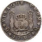 Mexico. 8 Reales, 1735-Mo MF PCGS VF