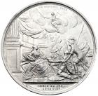 Medal. PLATINUM. 67.7 mm. 394.2 gm. By G.C. Waechter. On the Accession of Catherine II to the Throne, June 28, 1762. - 2