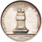 Medal. Silver. 51 mm. By V. Alexeev and A. Feodorov. On the Coronation of Nicholas I, 1826. - 2