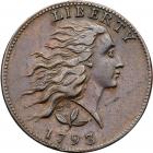 1793 S-5 R4 Wreath Cent with Large LIBERTY<B> PCGS graded XF45, CAC Approved</B>