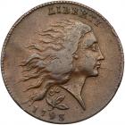 1793 S-6 R3 Wreath Cent, Vine & Bars Edge PCGS graded VF30, <B>CAC Approved</B>