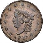 1817 N-12 R3 PCGS graded MS62 Brown, CAC Approved