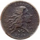 1793 S-9 R2 Wreath Cent, Vine & Bars Edge PCGS Genuine, Fine Details Environmental Damage